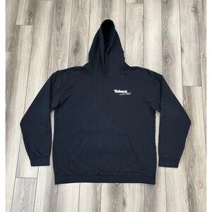 Talentless Black Heavyweight Hoodie Sweatshirt Men Size XXL Front Pocket